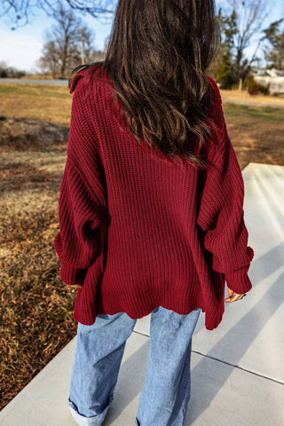 Lori Oversized Button Front Cardigan
