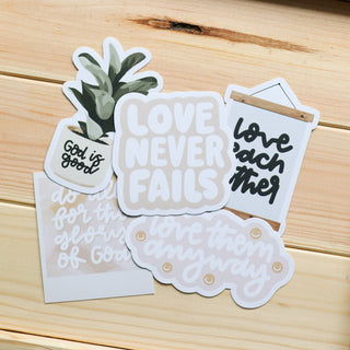 Christian Bible Verse Sticker Pack For Laptops & Notebooks