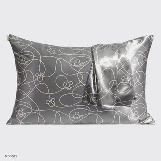 Kitsch & Mickey and Minnie Satin Pillowcase Mickey Maze