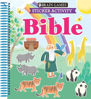 Brain Games - Sticker Activity: Bible (for Kids Ages 3-6) - Spiral