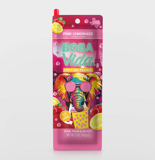 BobaVida Popping Boba - Pink Lemonade,10ct
