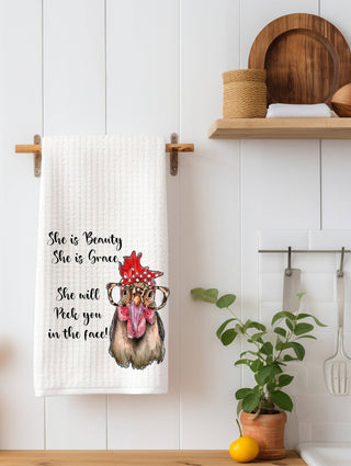 She Is Inspirational Kitchen Towel | Inspirational Gift for Her