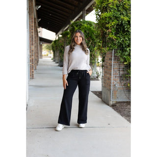The Jenna - Comfy Wide Leg Fleece pants