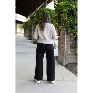 The Jenna - Comfy Wide Leg Fleece pants