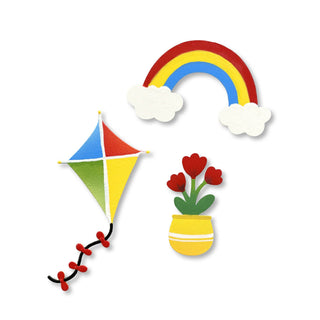 Kite Magnets S/3, Spring Decor, Cute Summer Magnet