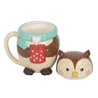 Oliver Owl Lidded Autumn Mug