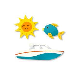 Summer Boating Magnets S/3, Lake & Beach Gift