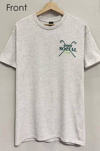 Golf Social Graphic Grey T-Shirt