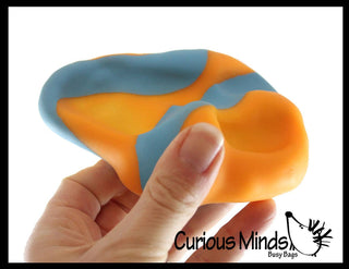 Striped Sand Filled Stress Ball - Moldable Ball with Granu