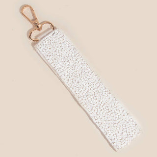 Teach And Heart Beaded Keychain