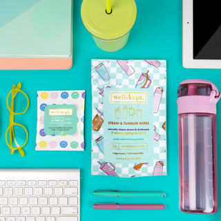STRAW + TUMBLER WIPES - 16 COUNT