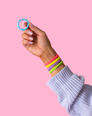 Colorful Hair Ties - Set of 20