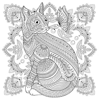 My Cat Mandala Coloring Book by Marica Zottino