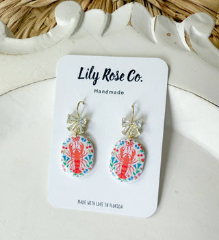 Lobster Print With Bows