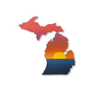 Beach Sunset Michigan Magnet, Michigan Decor