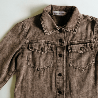 Brown Denim Jacket - Adult