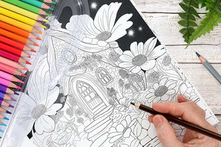 Enchanted Gardens—36 Magical Fantasy Designs for Adult Coloring by Sara Leighton