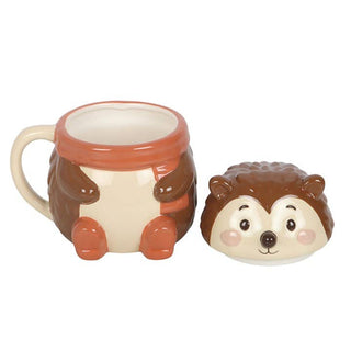 Hazel Hedgehog Lidded Autumn Mug