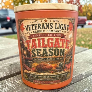 Tailgate Season| Hickory, Leather, Moss | Fall Football