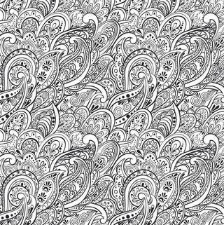 Peaceful Paisleys Artist's Coloring Book