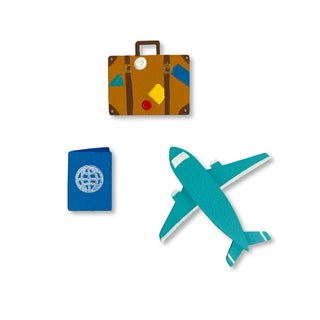 Traveling Magnets S/3, Calendar Icons, World Travel