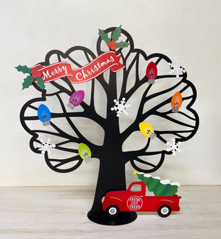 Merry Christmas Banner Magnets S/3, Holiday Decor