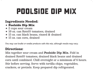 Coastal Kitchen Poolside Dip Mix - NEW RELEASE