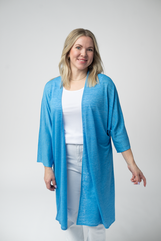 Ellie Cover-Up Kimono - Light Blue
