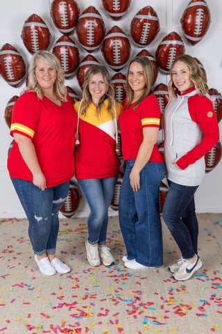 IN STOCK GameDay Tessa Short Sleeve Top - Kansas City