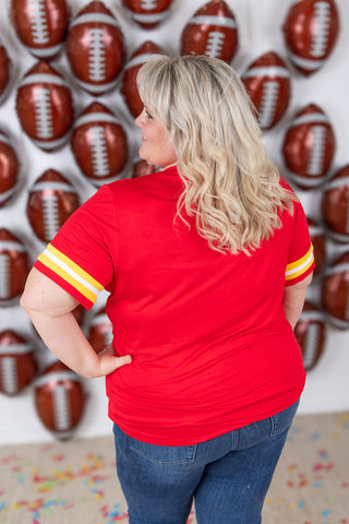 IN STOCK GameDay Tessa Short Sleeve Top - Kansas City