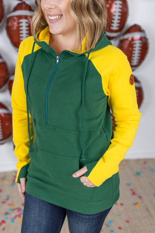 IN STOCK GameDay Halfzip Hoodie - Green Bay