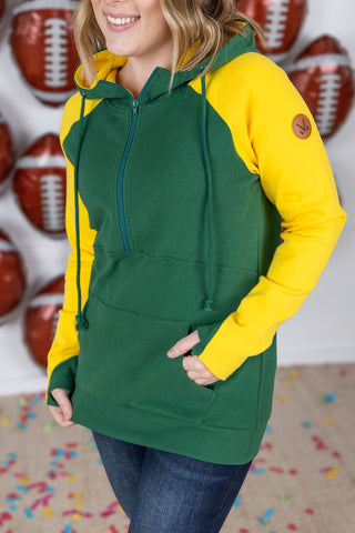 IN STOCK GameDay Halfzip Hoodie - Green Bay