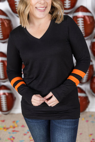 IN STOCK GameDay Larissa Long Sleeve Top - Cincinnati