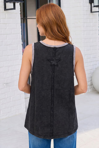 Star Power Mineral Washed Tank Top