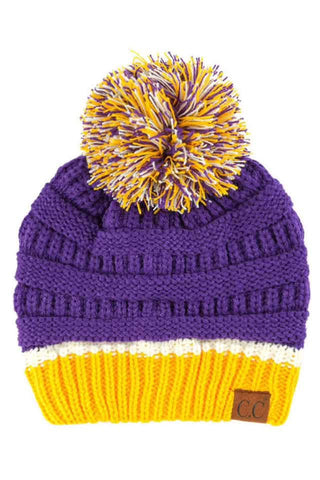 C.C Team  Color Game Day Beanie