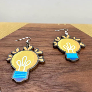 Wood Teacher Earring Dangles