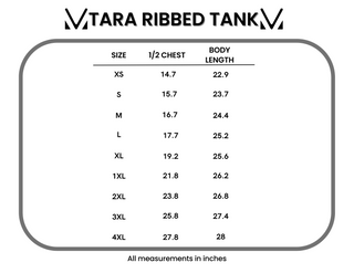 IN STOCK Tara Ribbed Tank - Yellow