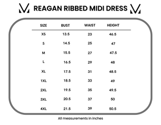 IN STOCK Reagan Ribbed Midi Dress - Red Stripes