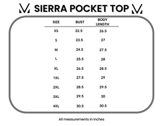 Sierra Pocket Tops - White