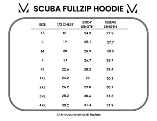 IN STOCK Scuba FullZip Hoodie - Dusty Blue