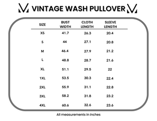 IN STOCK Vintage Wash Pullover - Caribbean Green