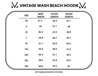 IN STOCK Vintage Wash Beach Hoodie - Nautical Navy