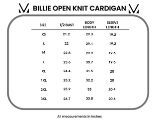 IN STOCK Billie Open Knit Cardigan - Dusty Purple