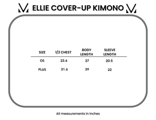 Ellie Cover-Up Kimono - Blue