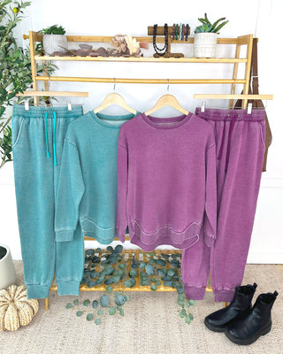 IN STOCK Vintage Wash Pullover - Purple