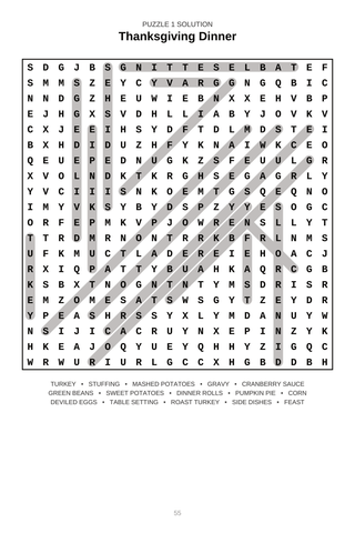 Fall Harvest Word Search Puzzle Book