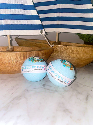 Coastal Breeze Bath Bomb Summer Spa Fizzy