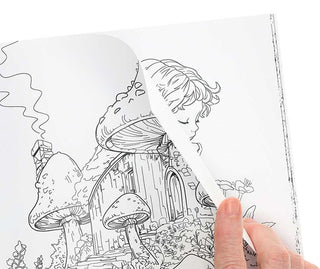 Enchanted Gardens—36 Magical Fantasy Designs for Adult Coloring by Sara Leighton