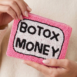Seed Beaded Botox Money Coin Purse