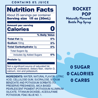 Sugar Free Rocket Pop Syrup - LTO